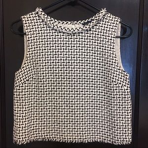 Brooks Brothers Raw Hem Sleeveless Top - size 4